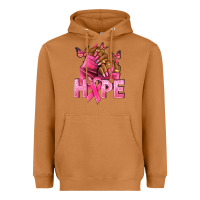 Meerkat Hope Breast Cancer nails Heavyweight Hoodie - NancyCooperArtShop