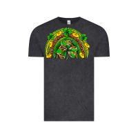 Vintage Black St. Patrick's Day rainbow Vintage Tee - Neo Western