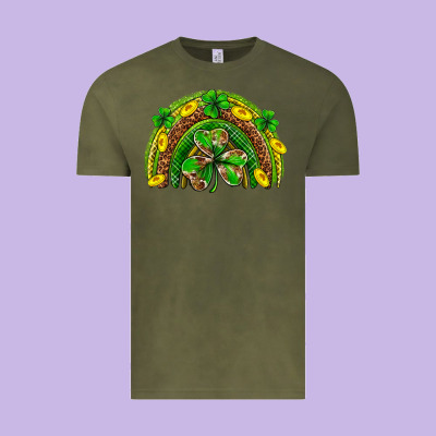 St. Patrick's Day Rainbow Vintage Tee Designed By Neo Western
