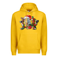 Lemon Joy Christmas Goat Premium Hoodie - LillyAllenDesigns