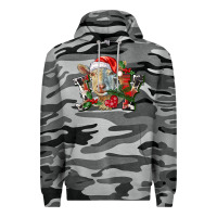 Slate Camo Joy Christmas Goat Premium Hoodie - LillyAllenDesigns
