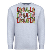 Heather Grey fa la la la la la la la la Premium Sweatshirt - MaliasSmallBusiness