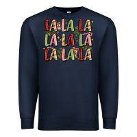 Navy fa la la la la la la la la Premium Sweatshirt - MaliasSmallBusiness