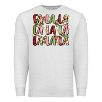 Oatmeal Heather fa la la la la la la la la Premium Sweatshirt - MaliasSmallBusiness