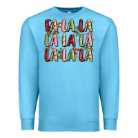 Ocean Blue fa la la la la la la la la Premium Sweatshirt - MaliasSmallBusiness