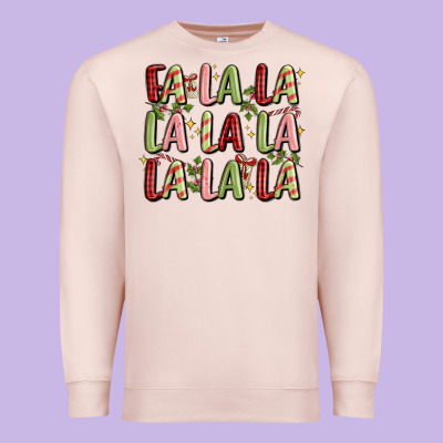 Fa La La La La La La La La Premium Sweatshirt Designed By Maliassmallbusiness