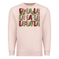 Pale Pink fa la la la la la la la la Premium Sweatshirt - MaliasSmallBusiness