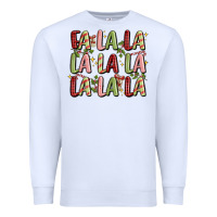 White fa la la la la la la la la Premium Sweatshirt - MaliasSmallBusiness