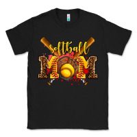 Black softball mom Classic Tee - AdoDesignShop