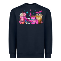 Navy antisocial butterfly coffee cups Heavyweight Sweatshirt - Zillion Design Studio