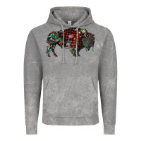 Cloud Rock christmas bison Vintage Hoodie - RanaPortraitStore