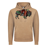 Vintage Coffee christmas bison Vintage Hoodie - RanaPortraitStore
