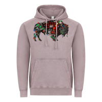 Vintage Zinc christmas bison Vintage Hoodie - RanaPortraitStore