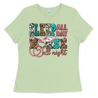 Matcha sleep all day nurse all night Ladies Tee - AdoDesignShop