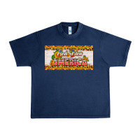 Navy god bless america sunflower license plate Urban Heavy Tee - HRA Design Shop
