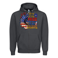 Smoke home of the free because of the brave Zipper Hoodie - NancyCooperArtShop