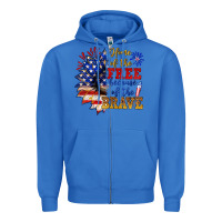 True Royal home of the free because of the brave Zipper Hoodie - NancyCooperArtShop