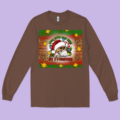 When You're Dead Inside But It's Christmas Long Sleeve Tee Designed By Artiststas