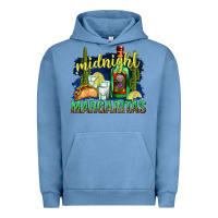 Pigment Pebble Blue Midnight Margaritas Urban Hoodie - texasbilliewilder