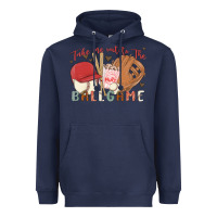 Navy take me out to the ballgame Heavyweight Hoodie - MaliasSmallBusiness
