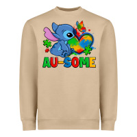 Mushroom ausome stitch autism Heavyweight Sweatshirt - Zillion Design Studio