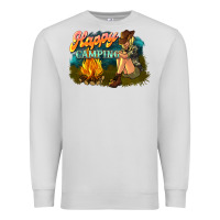 Dove Grey happy camping Premium Sweatshirt - NancyCooperArtShop