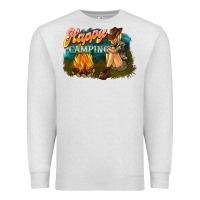 Oatmeal Heather happy camping Premium Sweatshirt - NancyCooperArtShop