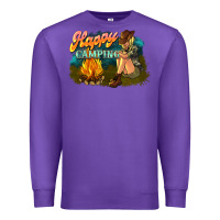 Purple happy camping Premium Sweatshirt - NancyCooperArtShop