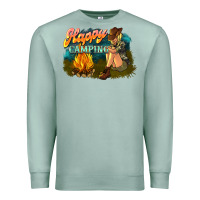 Seafoam happy camping Premium Sweatshirt - NancyCooperArtShop
