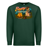 Sports Green happy camping Premium Sweatshirt - NancyCooperArtShop