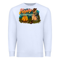 White happy camping Premium Sweatshirt - NancyCooperArtShop