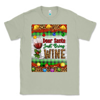 Matcha Christmas Dear Santa Just Bring Wine Classic Tee - Artiststas