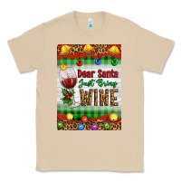 Mushroom Christmas Dear Santa Just Bring Wine Classic Tee - Artiststas