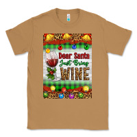 Toasted Coconut Christmas Dear Santa Just Bring Wine Classic Tee - Artiststas