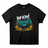 Black be kind Heavy Core Tee - SublimationCraftShop