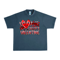 Midnight Navy daddy is valentine Urban Heavy Tee - RacoonDesign
