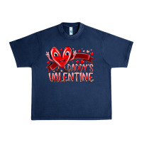 Navy daddy is valentine Urban Heavy Tee - RacoonDesign