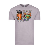 Vintage Zinc Eat drink be scary Vintage Tee - CowhideDigitalArt