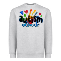 Heather Grey autism advocate Heavyweight Sweatshirt - Zillion Design Studio