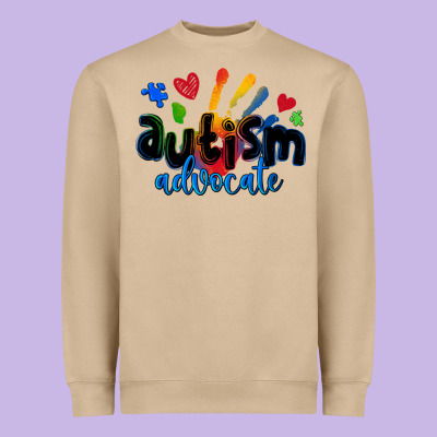 Autism Advocate Heavyweight Sweatshirt Designed By Zillion Design Studio