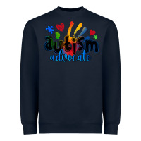 Navy autism advocate Heavyweight Sweatshirt - Zillion Design Studio