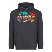 Smoke Autism Nurse Heavyweight Hoodie - NancyCooperArtShop