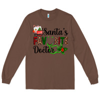 Chestnut santa's favorite doctor Long Sleeve Tee - AdoDesignShop