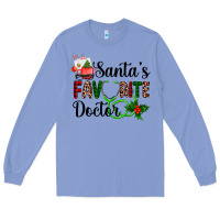Colony Blue santa's favorite doctor Long Sleeve Tee - AdoDesignShop