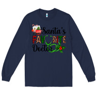 Navy santa's favorite doctor Long Sleeve Tee - AdoDesignShop