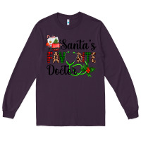 Plum santa's favorite doctor Long Sleeve Tee - AdoDesignShop