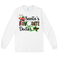 White santa's favorite doctor Long Sleeve Tee - AdoDesignShop