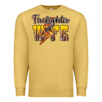 Antique Gold firefighter wife lightning bolt Premium Sweatshirt - NancyCooperArtShop