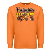 Carrot firefighter wife lightning bolt Premium Sweatshirt - NancyCooperArtShop