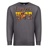 Charcoal Heather firefighter wife lightning bolt Premium Sweatshirt - NancyCooperArtShop